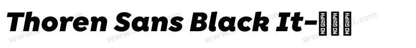 Thoren Sans Black It字体转换